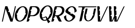 Nexusville Italic Font UPPERCASE