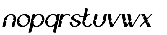 Nexusville Italic Font LOWERCASE