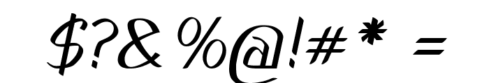 Nerio-BoldItalic Font OTHER CHARS