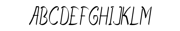 Nerio-CondensedItalic Font UPPERCASE