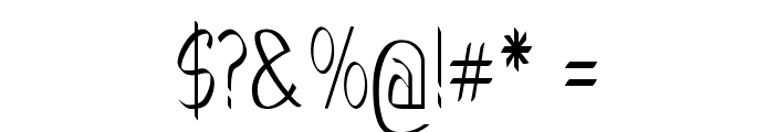Nerio-CondensedRegular Font OTHER CHARS