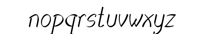 Nerio-Italic Font LOWERCASE
