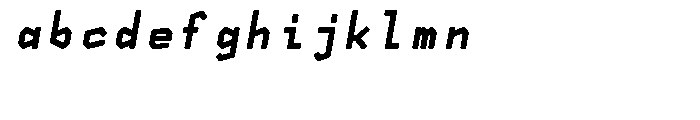 NeueKonst Round Black Italic Font LOWERCASE