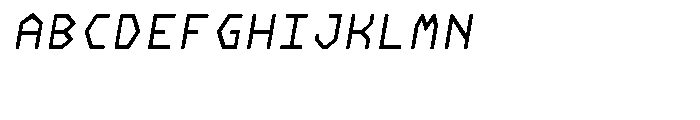 NeueKonst Round Regular Italic Font UPPERCASE