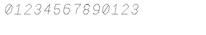 NeueKonst Round Thin Italic Font OTHER CHARS