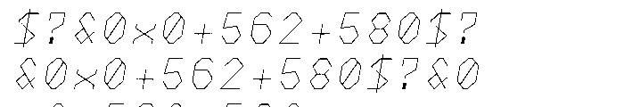 NeueKonst Round Thin Italic Font OTHER CHARS