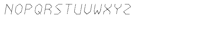 NeueKonst Round Thin Italic Font UPPERCASE