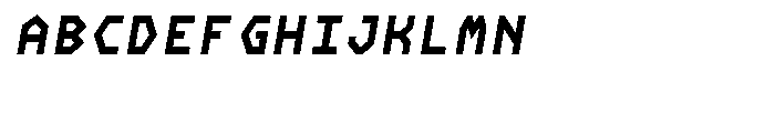 NeueKonst Square Black Italic Font UPPERCASE