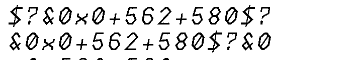 NeueKonst Square Regular Italic Font OTHER CHARS