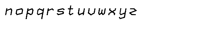 NeueKonst Square Regular Italic Font LOWERCASE
