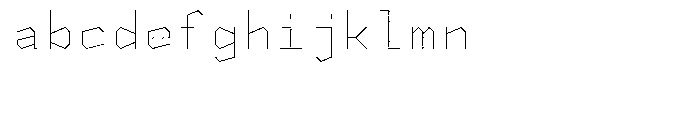 NeueKonst Square Thin Font LOWERCASE