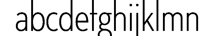 Neutra Condensed Light Font LOWERCASE