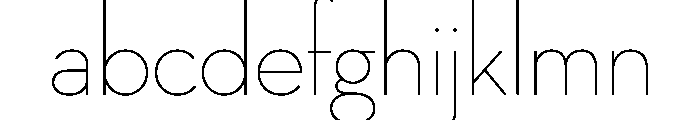 Neutra Display Thin Font LOWERCASE