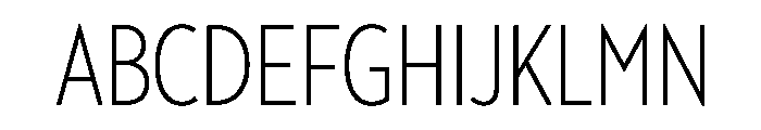 Neutra No. 2 Condensed Light Font UPPERCASE