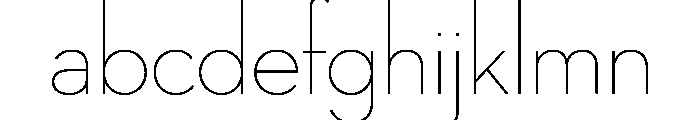 Neutra No. 2 Display Thin Font LOWERCASE