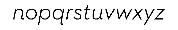 Neutra No. 2 Text Light Italic Font LOWERCASE