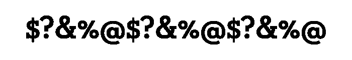 Neutra Slab Display Stencil Font OTHER CHARS