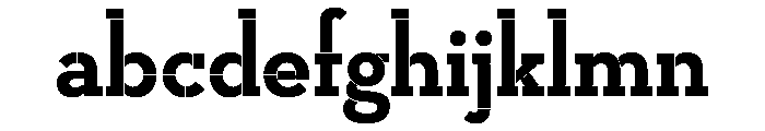 Neutra Slab Display Stencil Font LOWERCASE