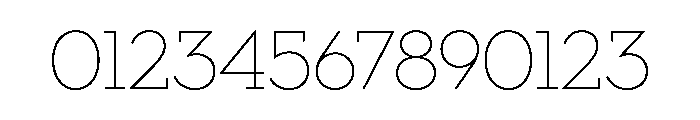 Neutra Slab Display Thin Font OTHER CHARS