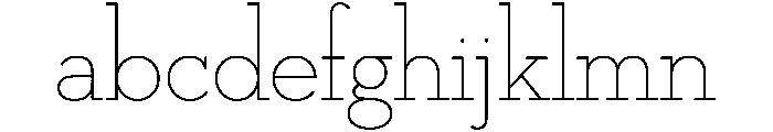 Neutra Slab Display Thin Font LOWERCASE