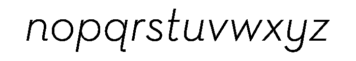 Neutra Text Light Italic Font LOWERCASE