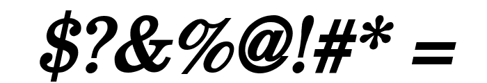 New Boston Bold Italic Font OTHER CHARS