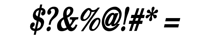 New Boston Condensed Bold Italic Font OTHER CHARS