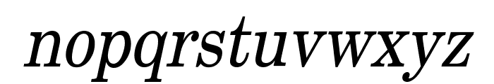 New Boston Condensed Italic Font LOWERCASE