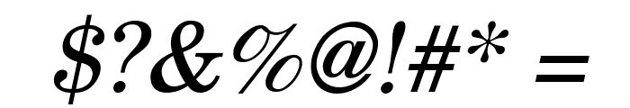 New Boston Italic Font OTHER CHARS