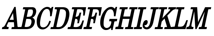 New Boston Thin Bold Italic Font UPPERCASE