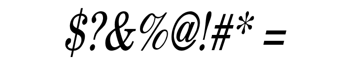 New Boston Thin Italic Font OTHER CHARS