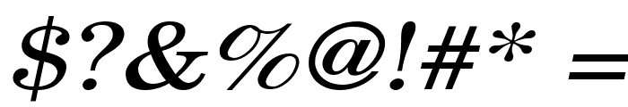 New Boston Wide Italic Font OTHER CHARS