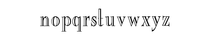 New Eng. Engr. Condensed Normal Font LOWERCASE