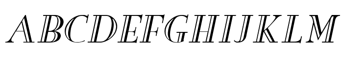 New Eng. Engr. Wide Italic Font UPPERCASE