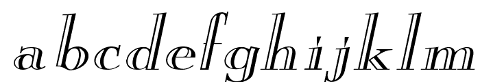 New Eng. Engr. Wide Italic Font LOWERCASE