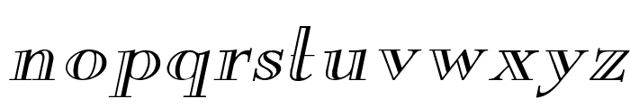 New Eng. Engr. Wide Italic Font LOWERCASE