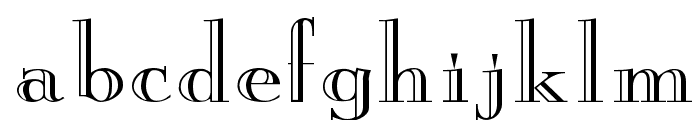 New Eng. Engr. Wide Normal Font LOWERCASE