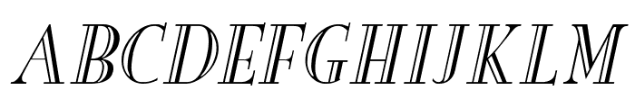 New England Engraved Italic Font UPPERCASE