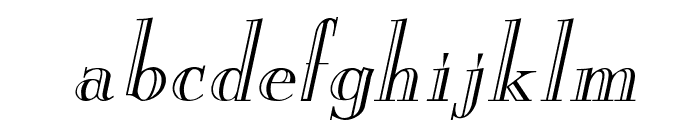 New England Engraved Italic Font LOWERCASE