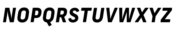 New Frank ExtraBold Italic Font UPPERCASE