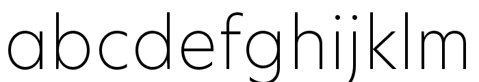 New Hero UltraLight Font LOWERCASE