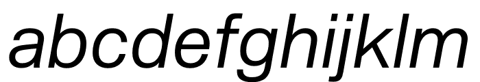 New Rail Alphabet Light Italic Font LOWERCASE