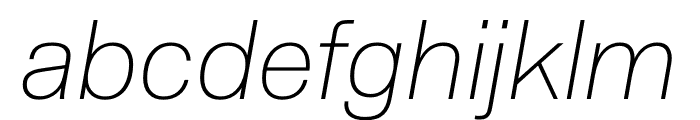 New Rail Alphabet Off White Italic Font LOWERCASE