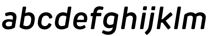 New Rubrik Edge SemiBold Italic Font LOWERCASE
