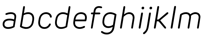 New Rubrik Light Italic Font LOWERCASE