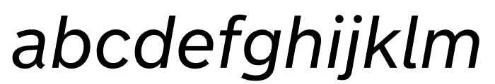 New Transport Italic Font LOWERCASE