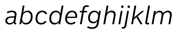 New Transport Light Italic Font LOWERCASE