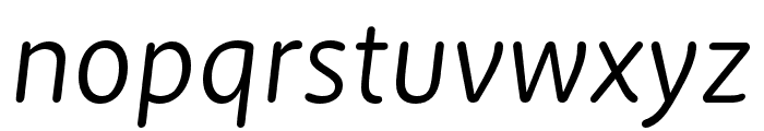 New Zen Regular Italic Font LOWERCASE
