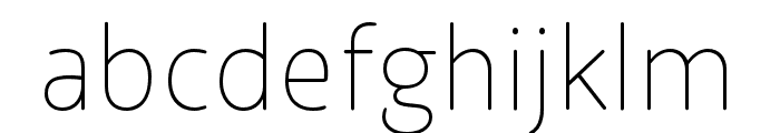 New Zen Thin Font LOWERCASE