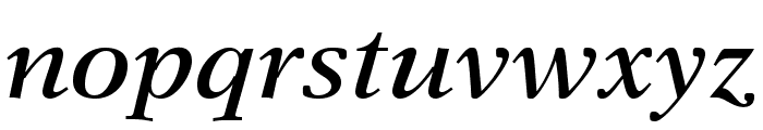 NewAsterLTStd-SemiBoldIt Font LOWERCASE